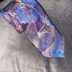 Vintage Oscar De La Renta Studio Floral Tie